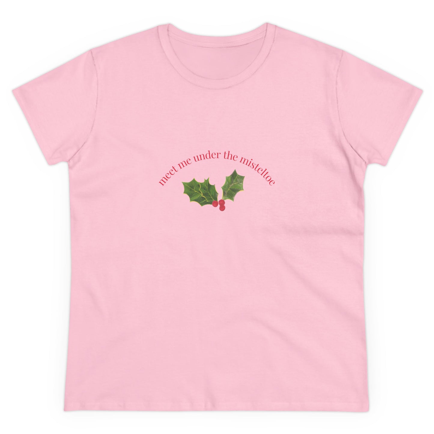Meet Me Under the Mistletoe, Festive Holiday Shirt, Perfect Gift for Her