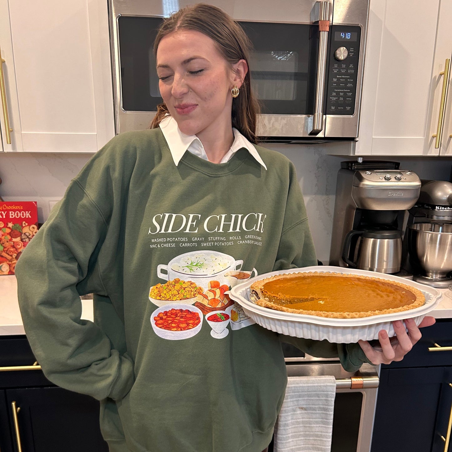 Side Chick Cute Thanksgiving Sweatshirt