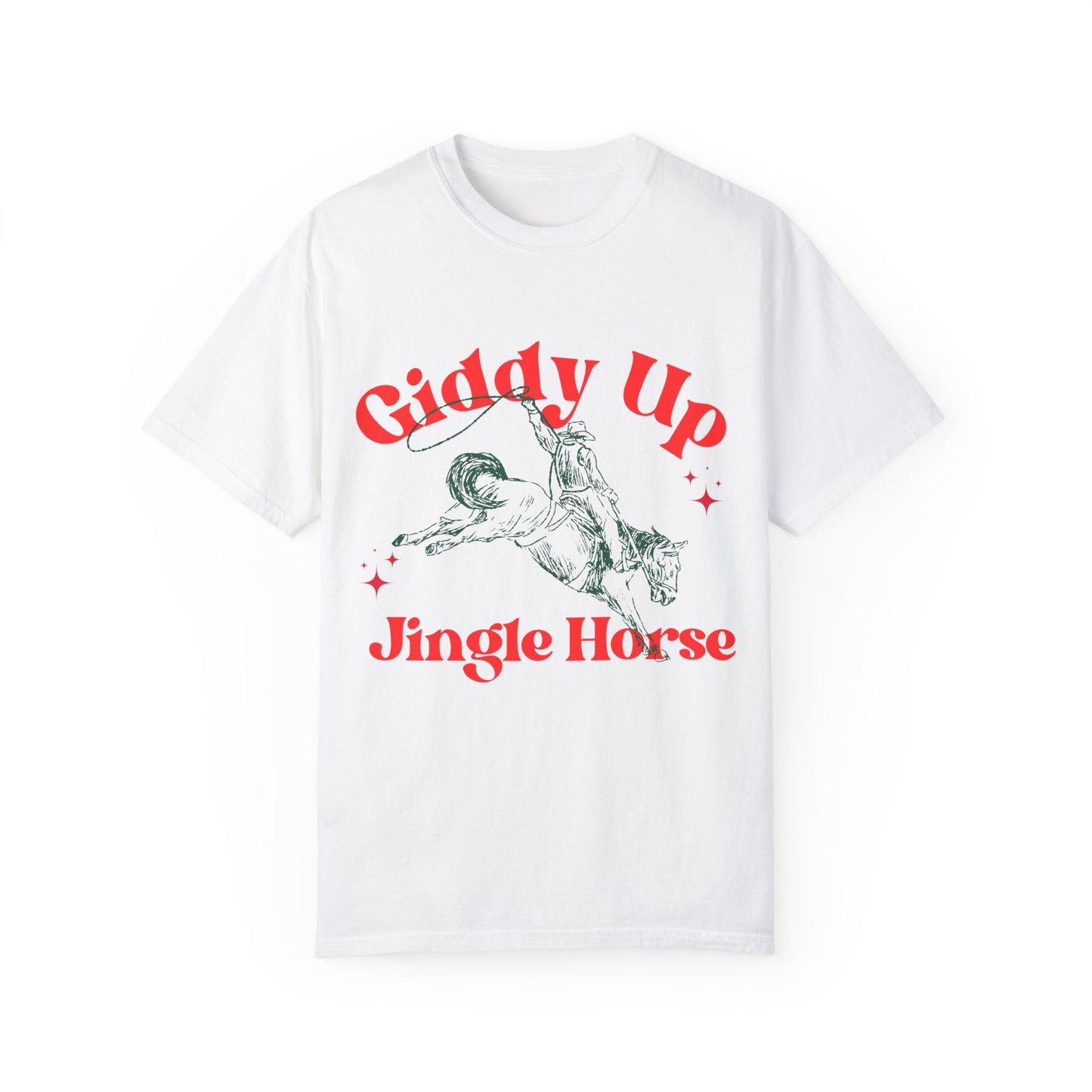 Giddy Up Jingle Horse T-Shirt, Festive Christmas Shirt, Perfect Holiday Gift