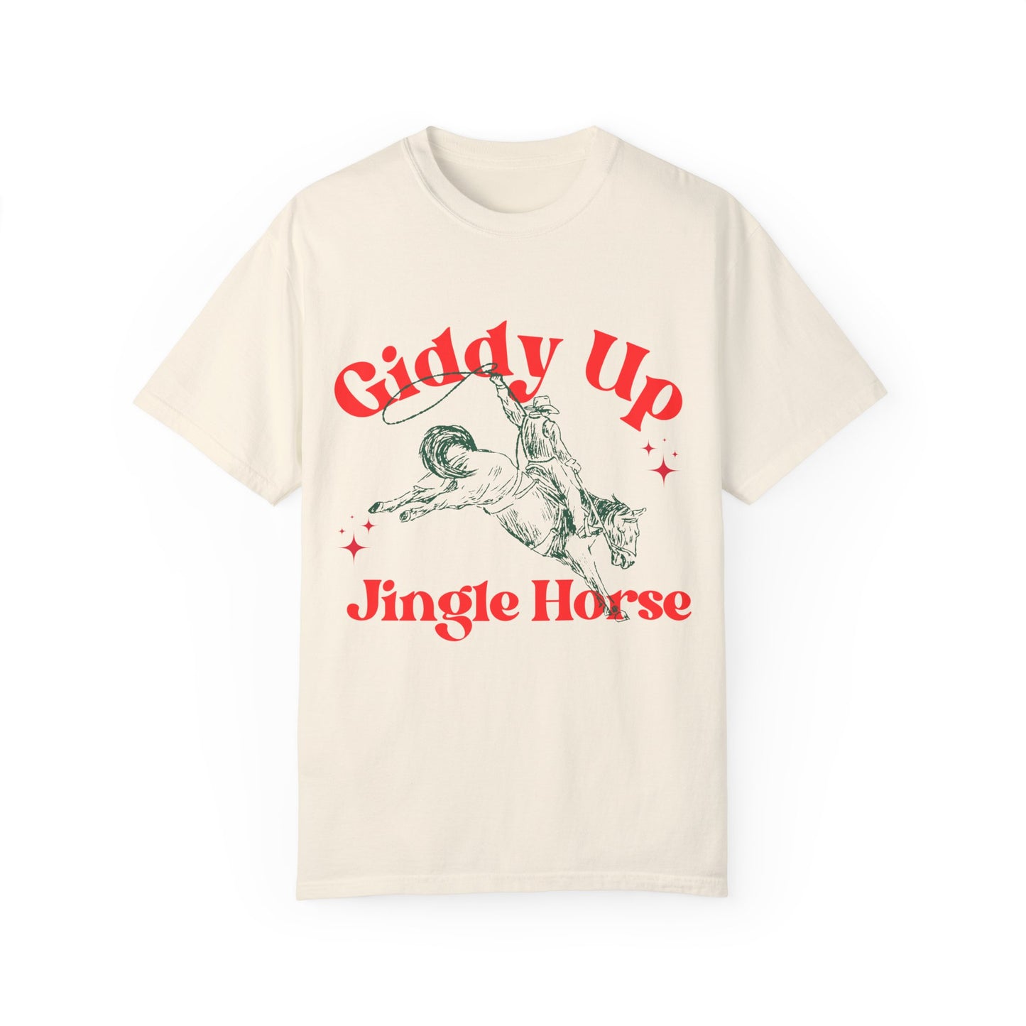 Giddy Up Jingle Horse T-Shirt, Festive Christmas Shirt, Perfect Holiday Gift