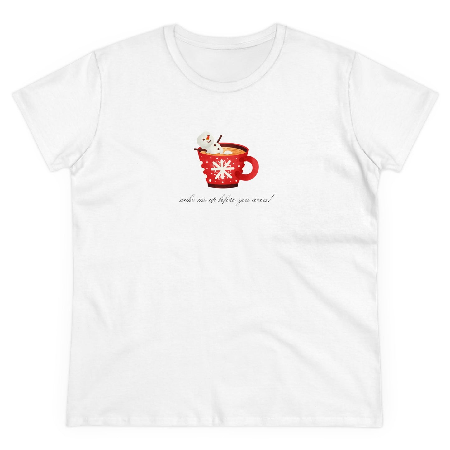 "Wake Me Up Before You Cocoa" Holiday Snowman Shirt