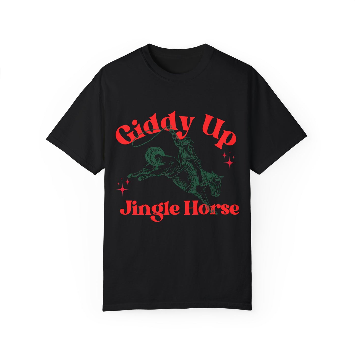 Giddy Up Jingle Horse T-Shirt, Festive Christmas Shirt, Perfect Holiday Gift