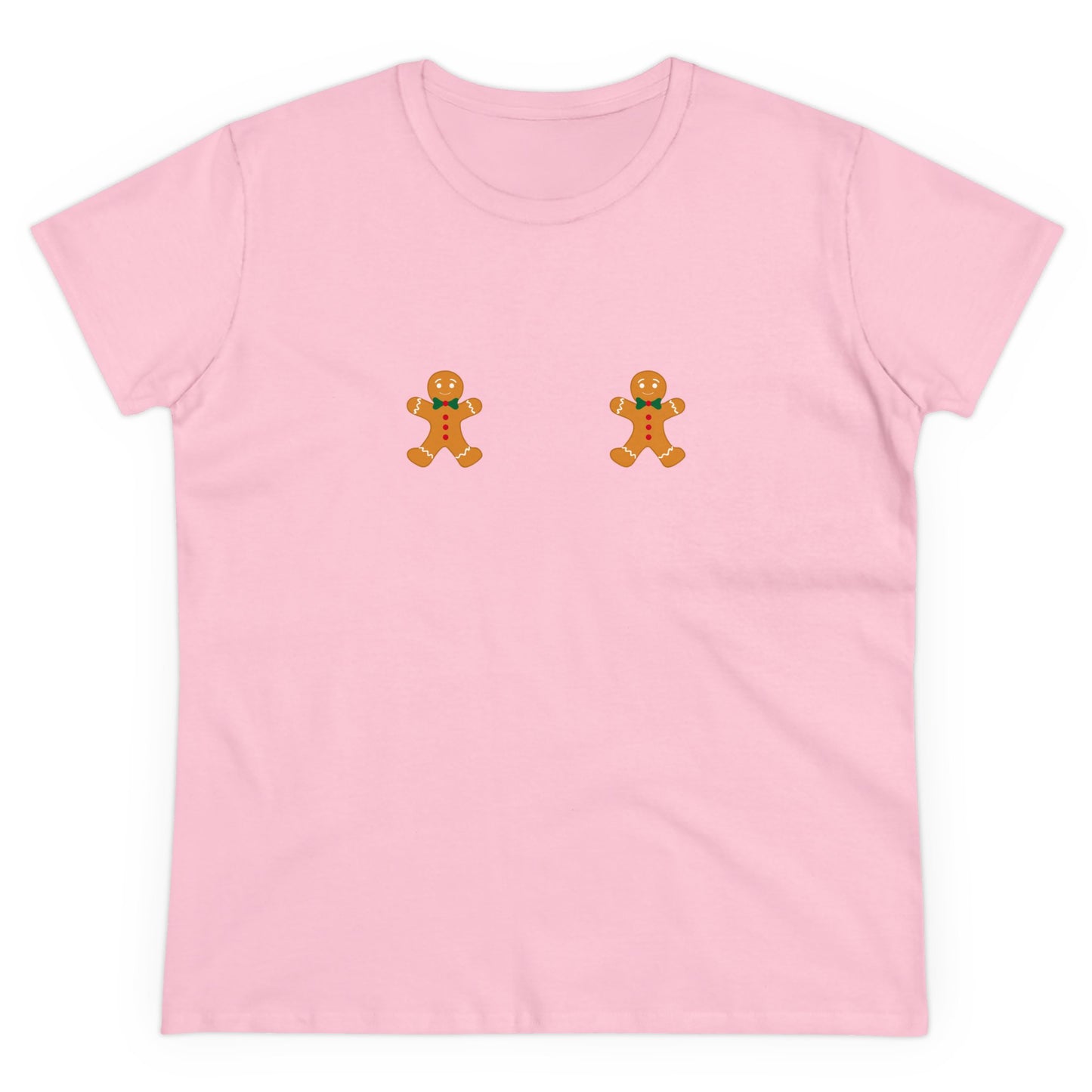 Christmas Gingerbread Fitted Tee, Nips Tee, Festive Holiday Shirt