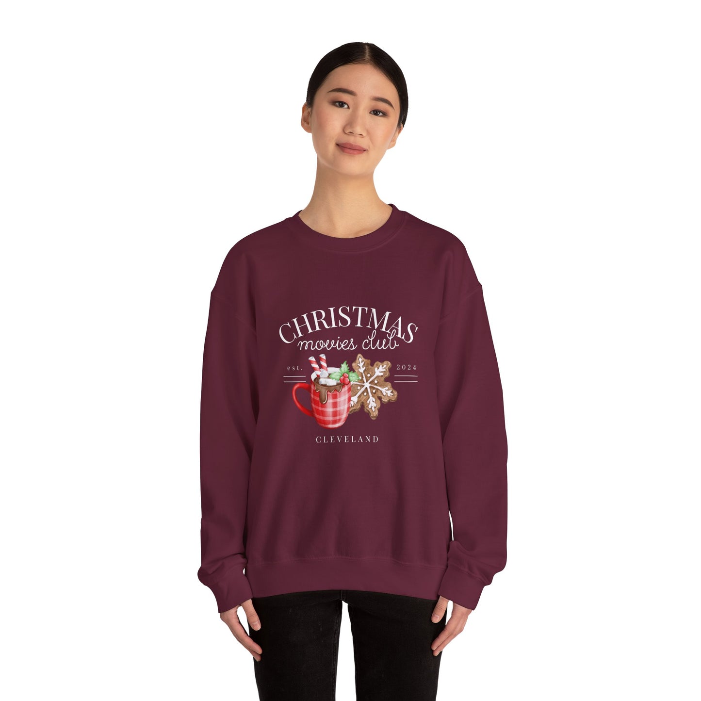 Christmas Movie Club Sweatshirt, Cleveland Christmas Shirt, Perfect Holiday Gift