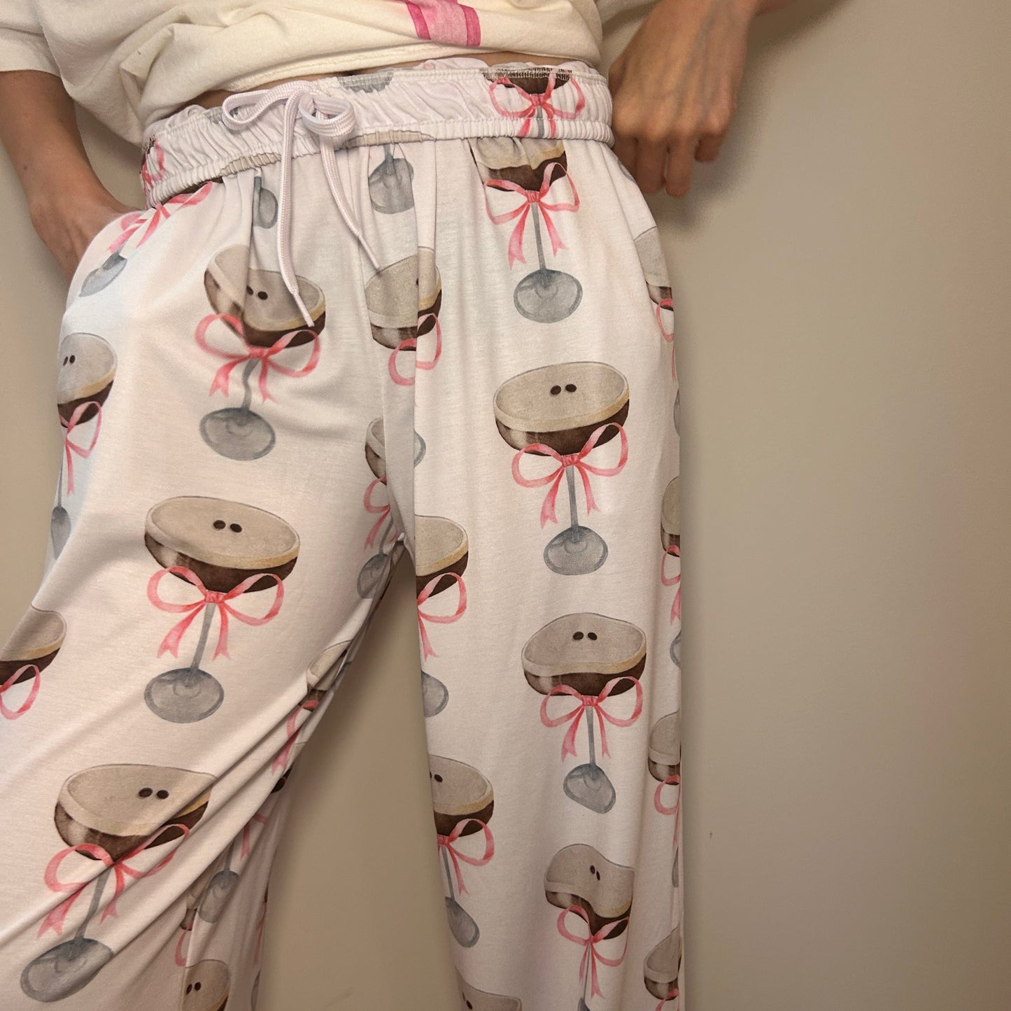 Espresso Martini Pajama Pants, Slumber Party Attire, Perfect Gift for Cocktail Lover