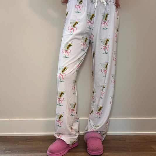 Dirty Martini Pajama Pants, Pajama Party Attire, Cocktail Lover Gift