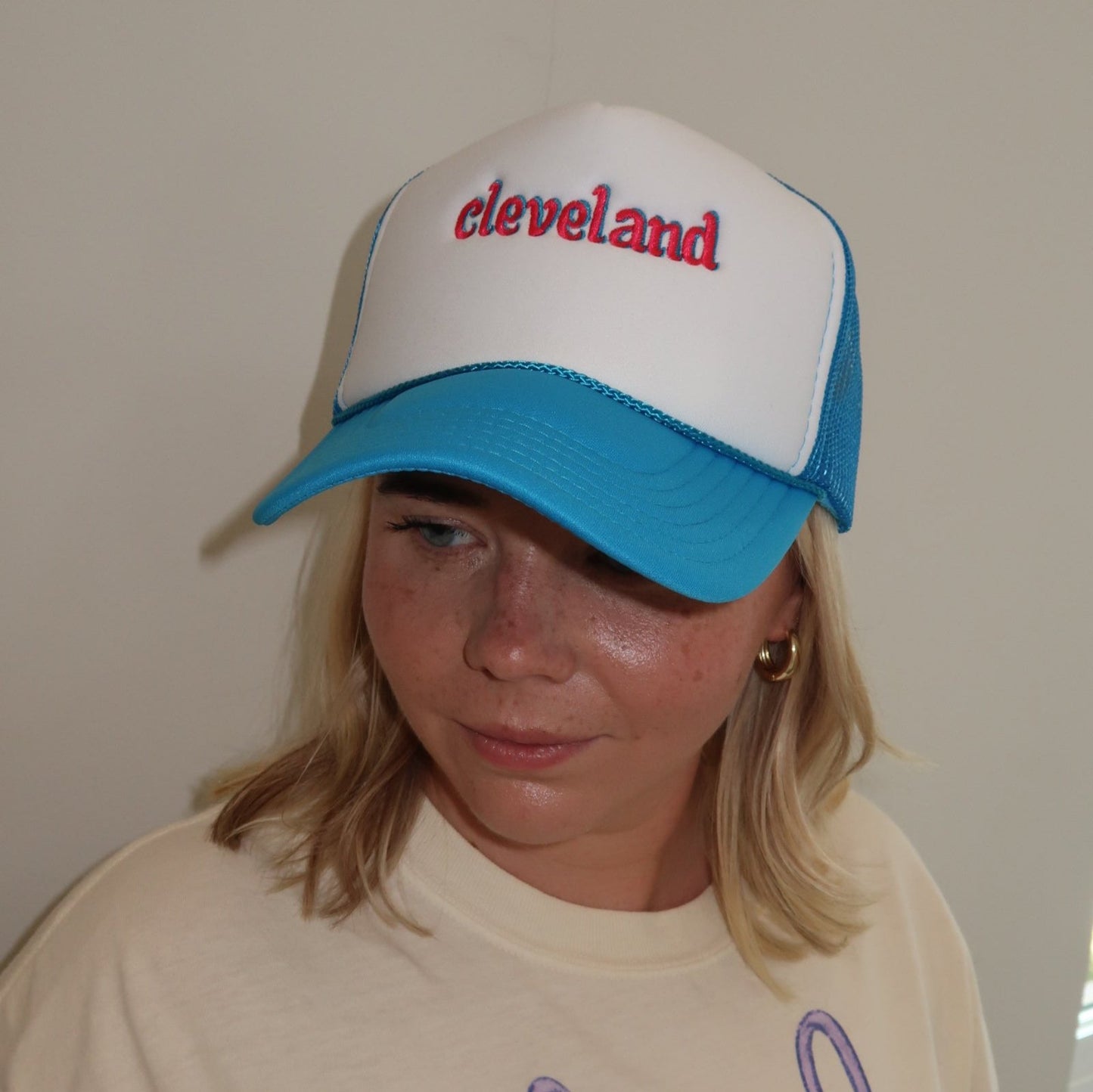 Cleveland Trucker Hat, Foam Trucker Hat, Retro Cleveland Hat, Adjustable in Size, Perfect Gift for Ohio Lover