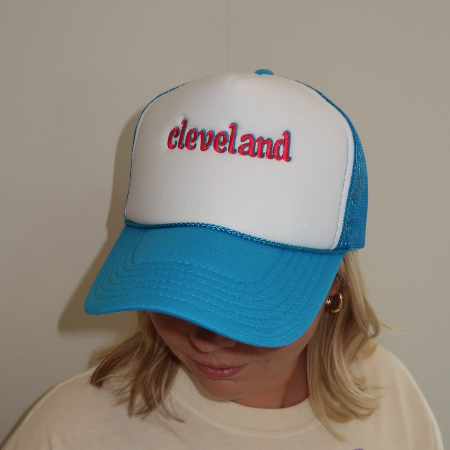 Cleveland Trucker Hat, Foam Trucker Hat, Retro Cleveland Hat, Adjustable in Size, Perfect Gift for Ohio Lover