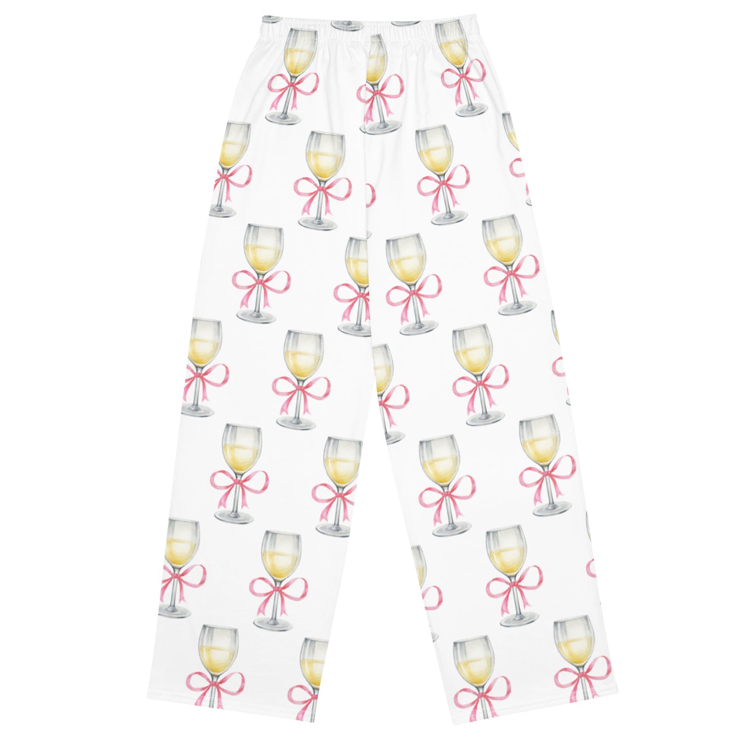 White Wine Pajama Pants, Slumber Party Attire, Perfect Gift for Wine Lover