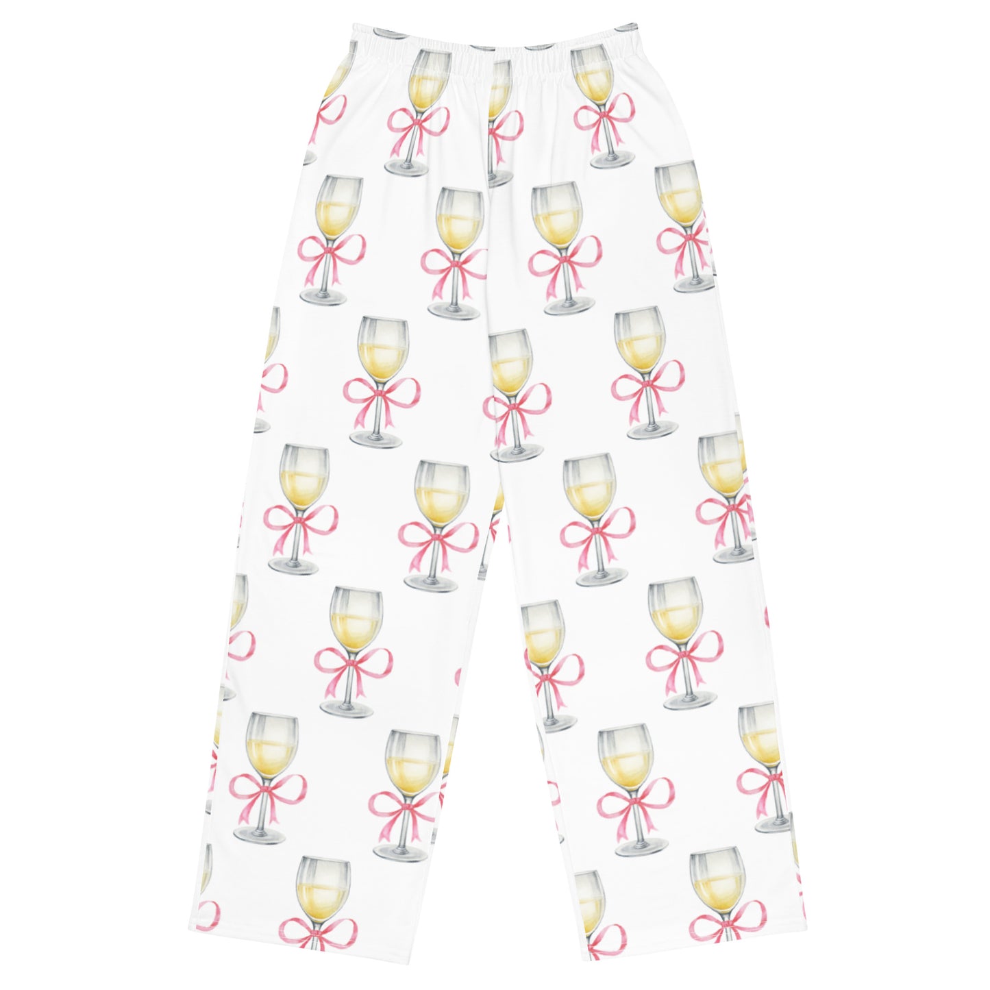 White Wine Pajama Pants, Slumber Party Attire, Perfect Gift for Wine Lover