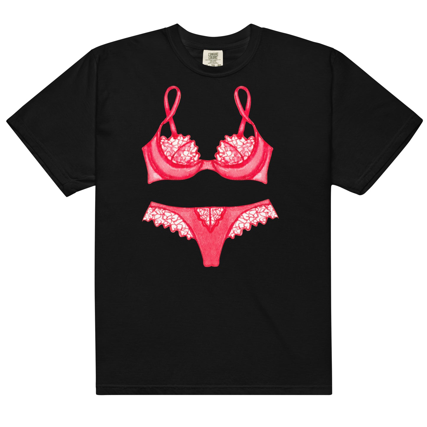 Red Lingerie Sleep Shirt, Bachelorette Party Pajamas, Perfect Gift for Her