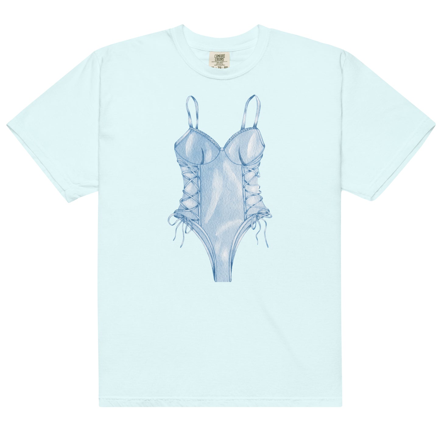 Blue Teddy Lingerie Sleep Shirt, Bachelorette Party Pajamas, Perfect Gift for Her