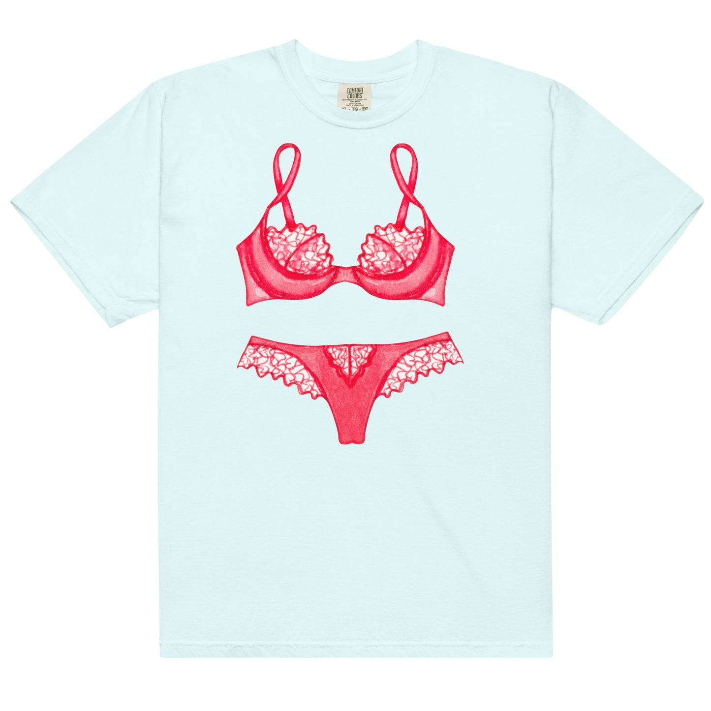 Red Lingerie Sleep Shirt, Bachelorette Party Pajamas, Perfect Gift for Her