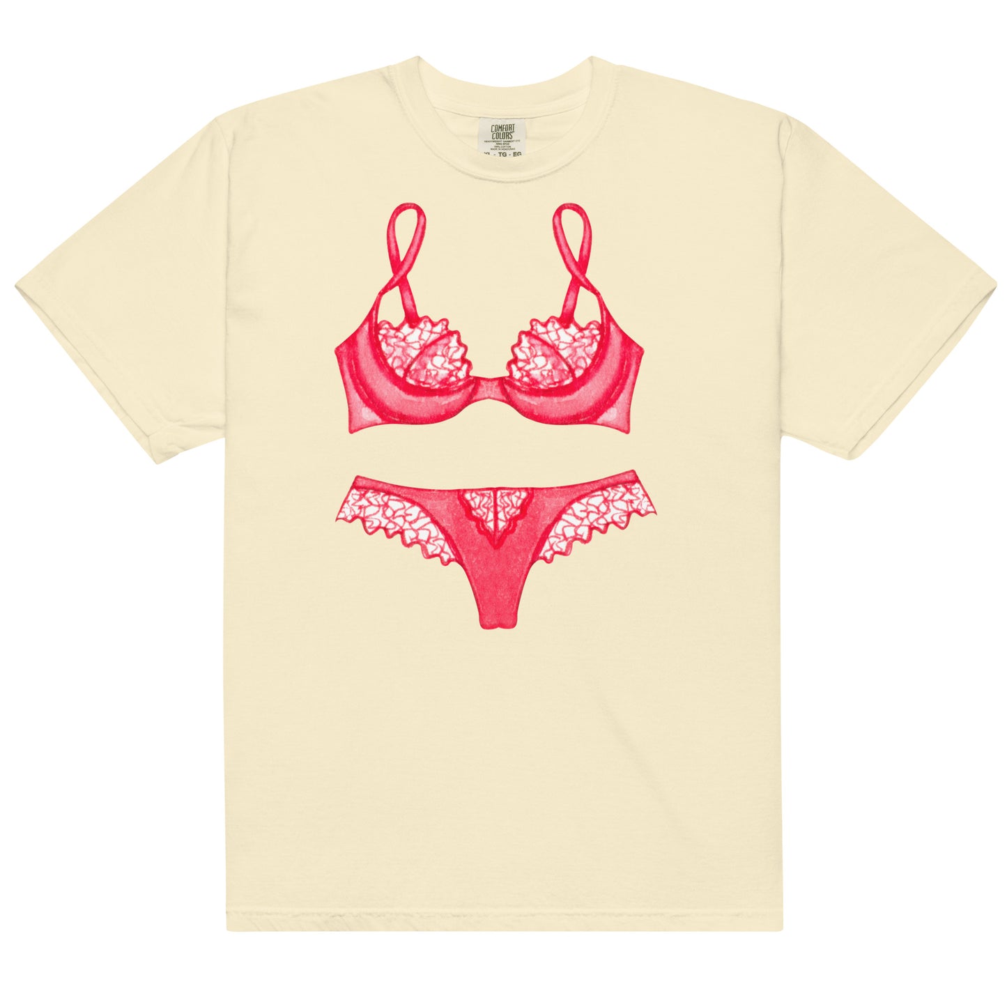 Red Lingerie Sleep Shirt, Bachelorette Party Pajamas, Perfect Gift for Her
