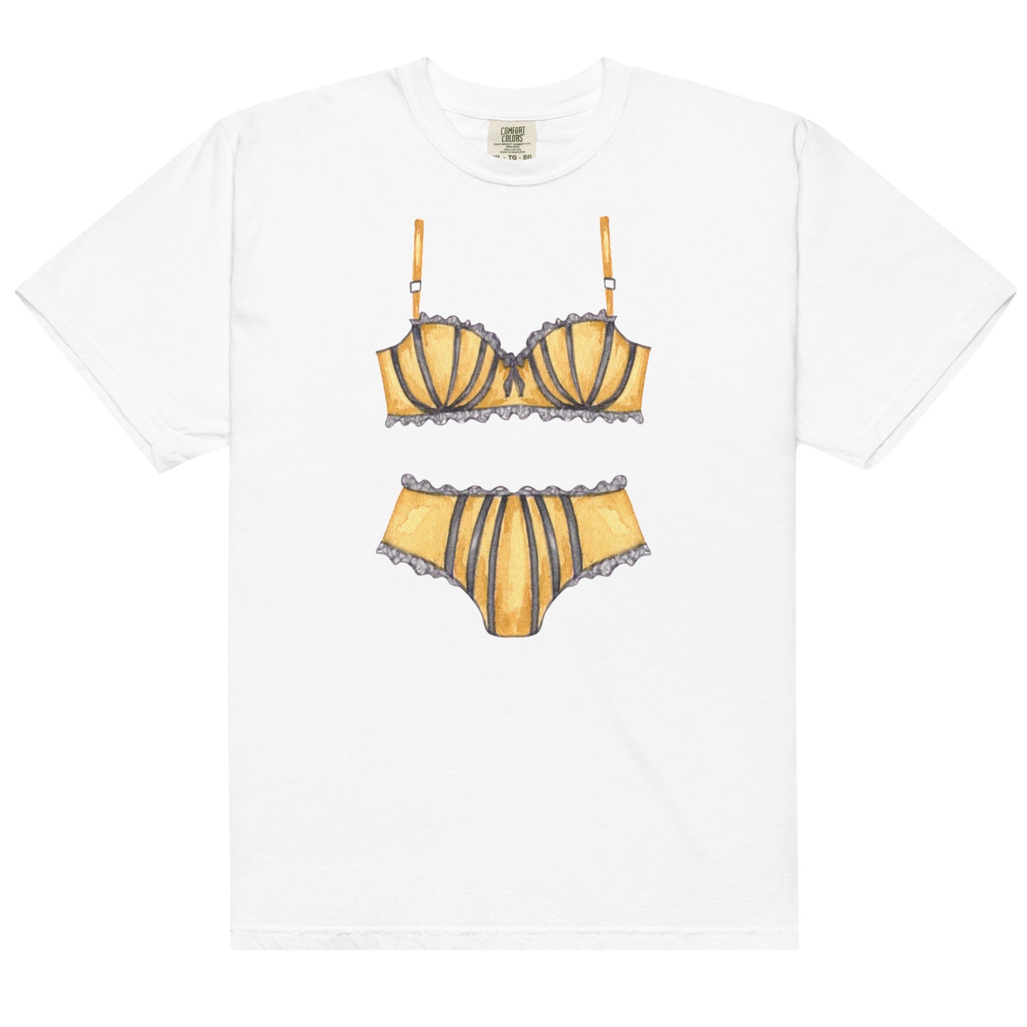 Yellow Lingerie Sleep Shirt, Bachelorette Party Pajamas, Perfect Gift for Her