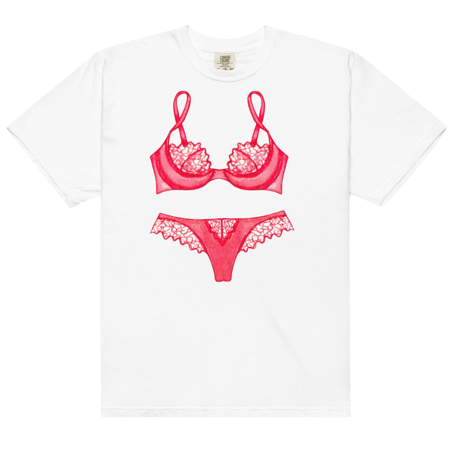 Red Lingerie Sleep Shirt, Bachelorette Party Pajamas, Perfect Gift for Her